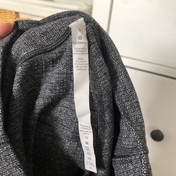 Lululemon Wunder Under High Rise Tight 28” - Luon Variegated Knit Heather Black - Picture 9 of 10